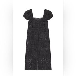 GANNI Broderie Anglaise Midi Dress